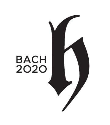 PERUTTU! J. S. Bach : H-mollimessu Logo: teksti BACH 2020 ja tyylitelty h-kirjain