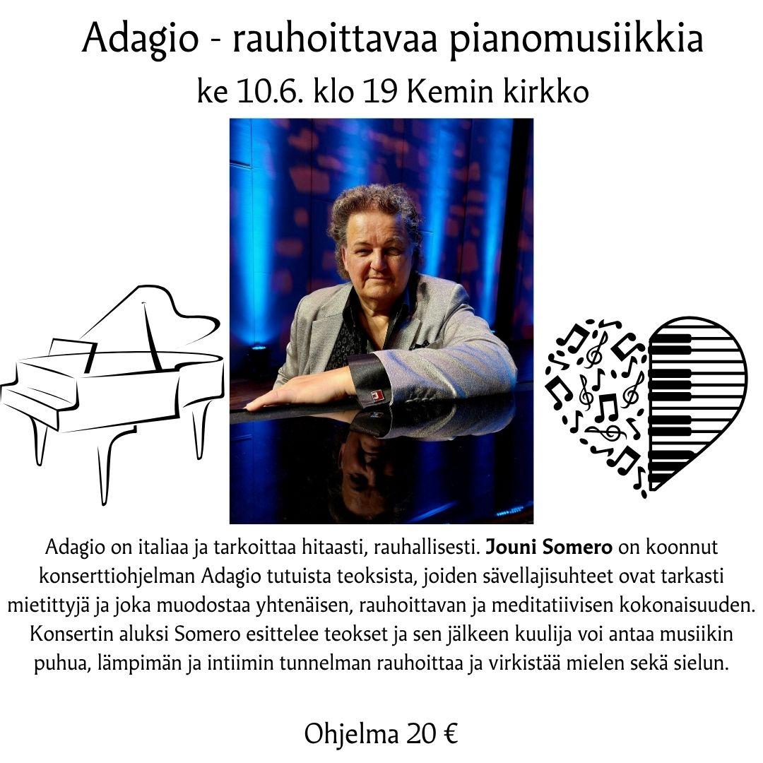Adagio - rauhoittavaa pianomusiikkia